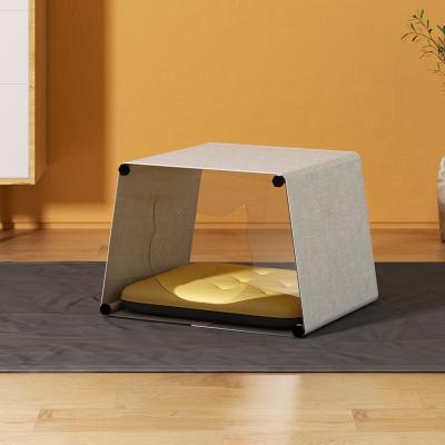 China Sustainable Custom Nest Four Seasons Cat House Cat Acrylic Nest Universal Warm Closed Pet Cat Bed for sale