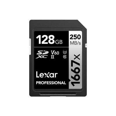 China SD Card for Hot Genuine Lexar 1667X Memory Card SD 64GB 128GB 256GB SDXC UHS-II U3 ​​3D Camera Video Selling Max 250MB/s for 4K Video Camera for sale