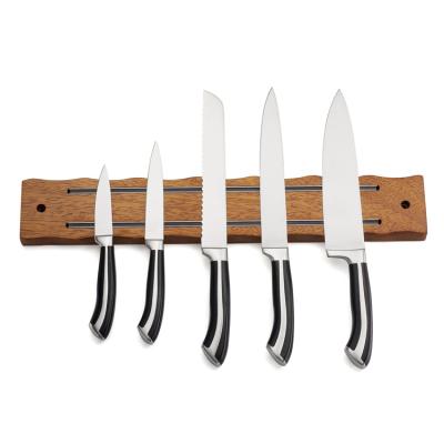 China Universal Magnetic Knife Holder Barber For Fridge Wood Prices Sustainable Useful Walnut Material Useful for sale