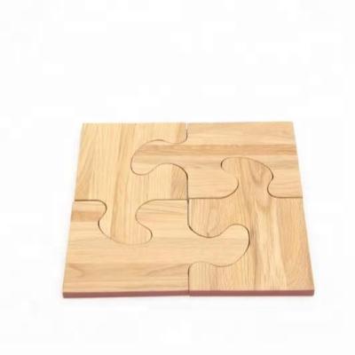 China Sustainable High Standard Multi Function Heat Insulated Coaster Ceramic Wood Place Mat Set With Coaster for sale