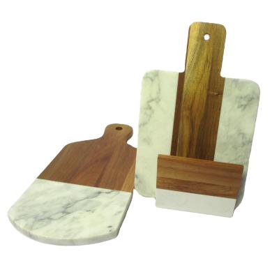 China Factory Direct Supply Sustainable Easy To Clean Large Individual Round Wooden Cheese Marble Board for sale