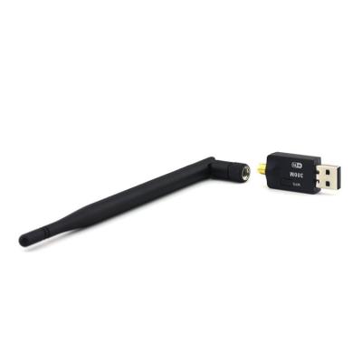 China Factory Price 300Mbps 5dBi WiFi USB Adapter External Wireless LAN Network Card Desktop Dongle for sale