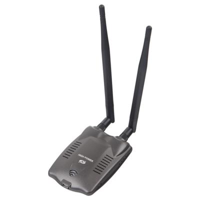 China Dual Long Range Antennas 5dBi USB Wifi Adapter 2.4GHz 300Mbps Desktop Wireless Network Card for sale