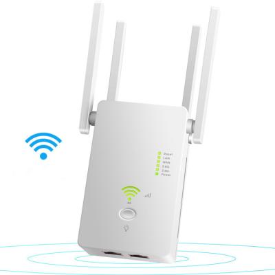 China Dropshipping AC1200M Dual Band Wifi Repeater 4 Antennas Router Wireless Signal Boosters 20*12*8cm for sale