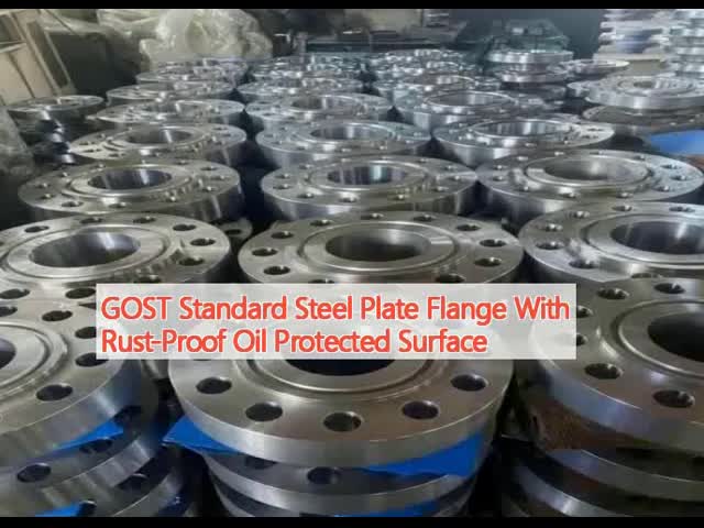 GOST Standard Steel Plate Flange With Rust-Proof Oil Protected Surface