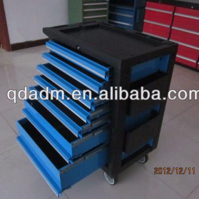 China Iron Drawers Tool Cabinet Work Bench Metal Customized Toolbox Tool Trolley for sale