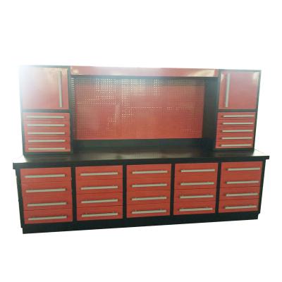 China Heavy Duty Combined Warehouse Cabinet Workbench with Wheels for sale