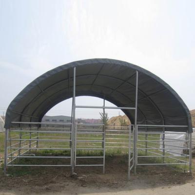 China Waterproof UV-Resistance Fireproof Temporary Horse Cattle Shelter For Sale for sale