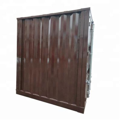 China Steel Portable Flat Pack Cabins 6ft Flat Pack Cabins Storage Container for sale