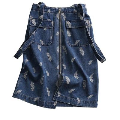 China 2022 wholesale denim skirts BILLIONS lattice skirts womens breathable summer denim long skirts for sale