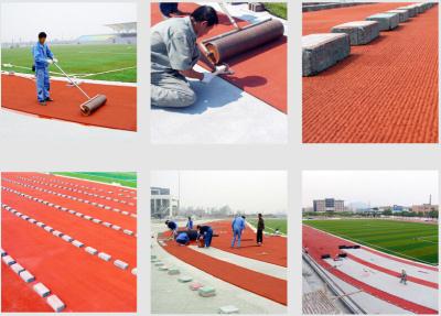 China IAAF Running Track Resurfacing Rubberized Track Surface 13mm Thickness for sale