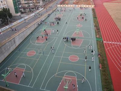 China Vuurvaste Sporthof Bevloering, Openluchtvolleyballhof Bevloering Te koop