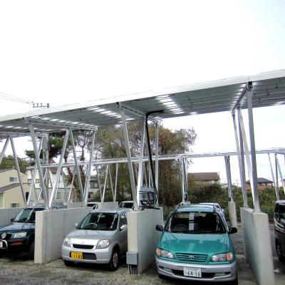 China Pre-assembled Residential Commercial Solar Power Station Parkinglot 20kw 50kw Car Solar PV Parking Lot Generator for sale