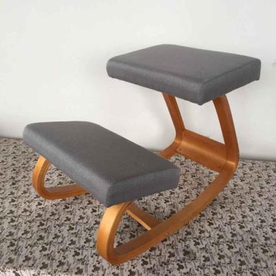 China 2019 Hot Sale New Style Ergonomic Kneeling Chair Wood And Fabric Kneeling Rocking Chair for sale