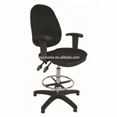 China OFFICE CHAIR quality fabric office drafting chair adjustable /height operator chair/steel frame desk chair for sale