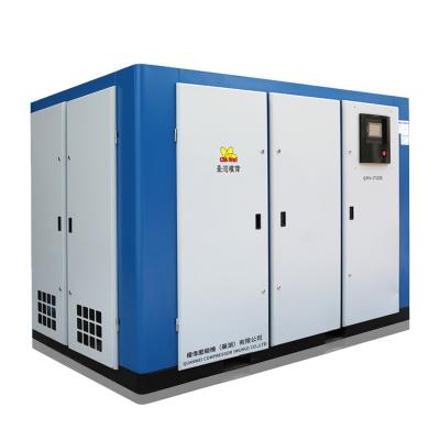 China OIL-LESS Fix Gear Two Stage Compressor Industrial Compressors Double Stage Air Compressor for sale