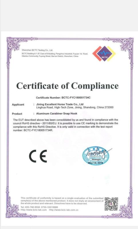 CE - Jining Excellent Horse Trade Co., Ltd.