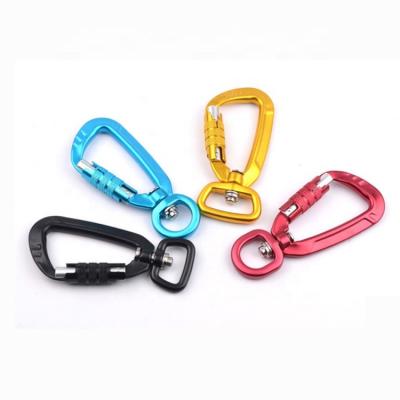 China Custom D-Style Swivel Climbing General Industry Carabiner for sale