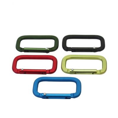 China General Industry Aluminum Rectangle Shaped Carabiner In Stock for sale