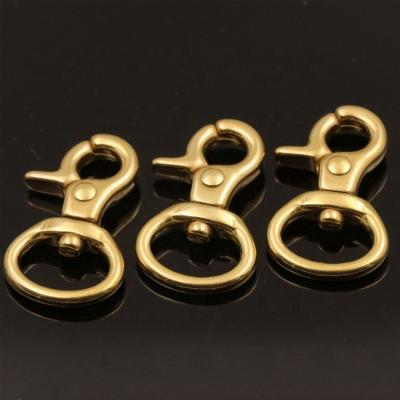 China Solid Brass Hanging Swivel Hook Trigger General Industry Dog Leash Bag Carabineer Snap Parts Bronze Hook for sale