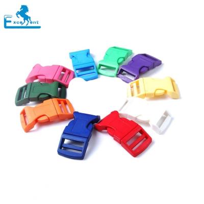 China Colorful Plastic Dog Collar 15mm Quick Release Bag Buckle Dog Pet Collar Buckle for sale