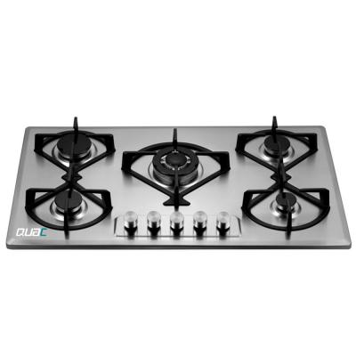 China Hot sale China Zhongshan hotel cooktop kitchen built in 5 burner 90cm gas hob for sale