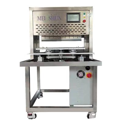 China Vegetable Processing Plant Ultrasonic Cutting Machine With Nano Cutting Blade For Caramel Candy Sticky Candy for sale