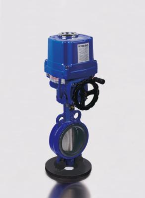 China Big Flow Capacity Electric Butterfly Valve , Electric Actuated Butterfly Valve Lug Type for sale