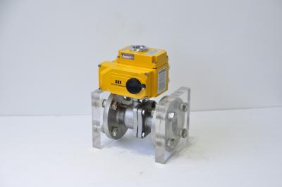 China Power Plant High Pressure Electric Ball Valve Flange Small Fluid Resistance for sale