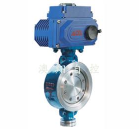 China Hard seal 3pc Electric Butterfly Valve integrated with AOX series actuator for sale