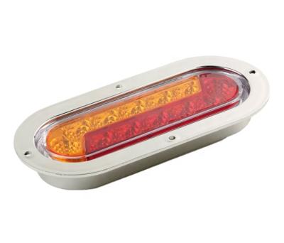 China Trailer Parts 6inch Oval Multifunctional Truck Tail Light for sale