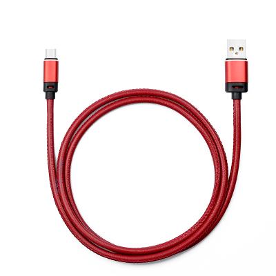 China USB-c leather cable design COMPUTER smart phone product for android type c/for for sale