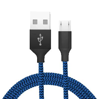 China MP3/MP4 Player Wholesale 2021Hot Seller Dual Colors Nylon Braided Mobile Phone Charger Cable For Mic for sale