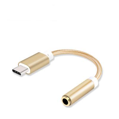 China 2020 Factory Popular MP3/MP4 Player Factory Type C to Aux Adapters. 3.5mm Cable USB C Audio For Samsung for sale