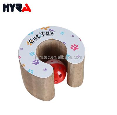 China Hyra Stocked Cat Ball Track Deformable for Indoor Cats Scratchboard Combinable Magic Organ Cat with Ball for sale