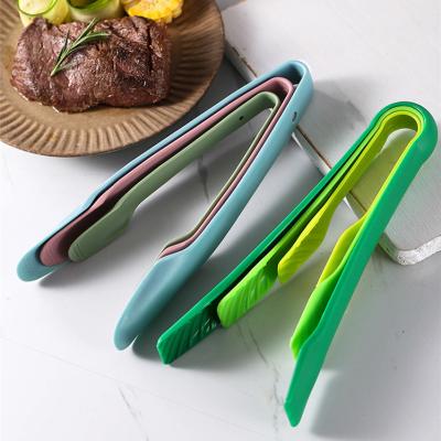 China MANJIA Sustainable Hot Sale 6/8/10 Inch Kitchen Baking Vegetable Plastic Food Tongs Bread Tongs BFJM276 Plastic Tongs for sale