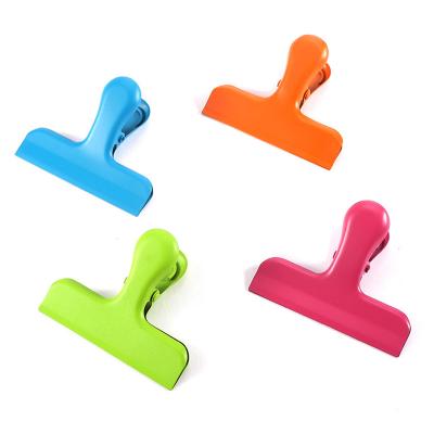 China Factory price wholesale high quality durable heavy duty metal air seal tight food bag clips covered with silicone for sale