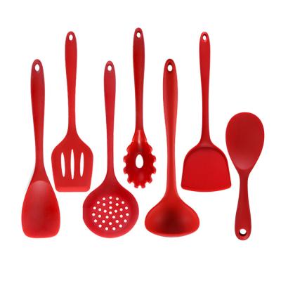 China Sustainable Household Kitchen Accessories Silicone Baking Spatula Special Seven-piece Set for sale