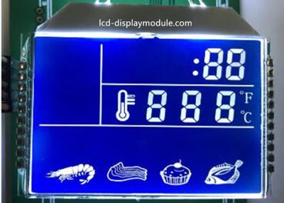 Cina Esposizione LCD blu del fondo HTN, esposizione di segmento LCD della cucina di 7 segmenti in vendita