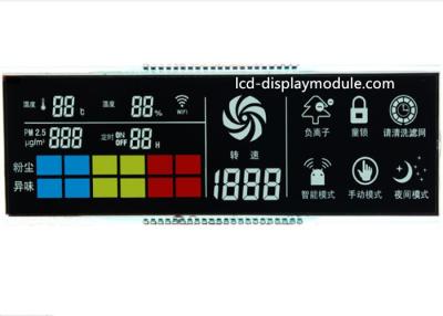 China Segmentos negros del color rojo de la pantalla de visualización del TN VA LCD con el PIN ángulo de visión de 6 en punto en venta