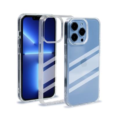 China Anti-drop Soft Transparent Clear Acrylic TPU Cell Phone Case For iPhone 13 12 Cell Phone Case for sale