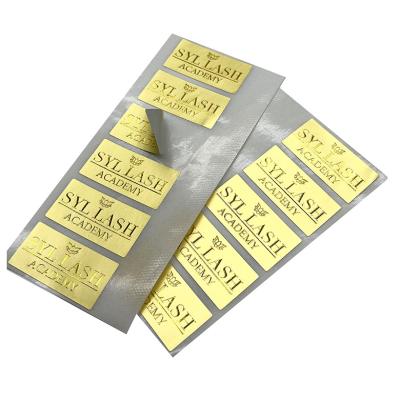 China Metallic Gold Foil Logo Custom Logo Embossing Recyled Paper Envelope Seal Sticker Shipping Labels for sale