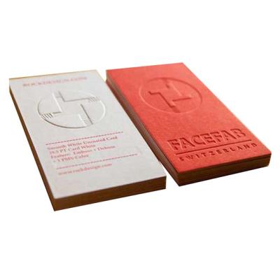 China New Business Design Printed Embossed / Debossed Paper Business Card Business Cards for sale