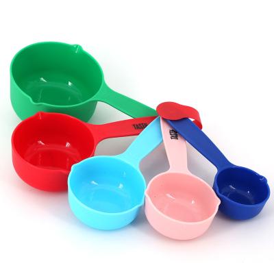 China Sustainable Plastic Measuring Spoons Sets with Scales  BPA Free  Kitchen Dryers and Liquid for sale