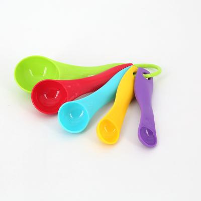 China Sustainable Multi Color BPA Free Plastic Measuring Spoons Sets with ScalesKitchen Dryers and Liquid for sale