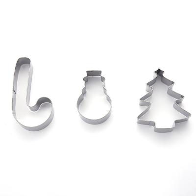 China Sustainable DIY baking tool Stainless steel Christmas Tree shaped  biscuit mold cookie mould for sale