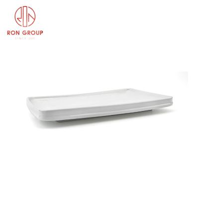 China High Quality Stocked Restaurant Gold Dinner Rectangular Serving Dishes In Stock for sale