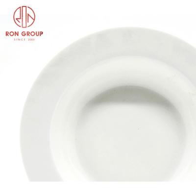 China Stocked Most Hot Selling Ceramic Serving Dish Set Restaurant Use New White Bone China for sale