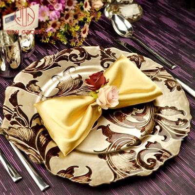 China Classic Pattern Tableware Set Hotel Restaurant Party Dinner Wedding Charger Stocked Dish Glass for sale