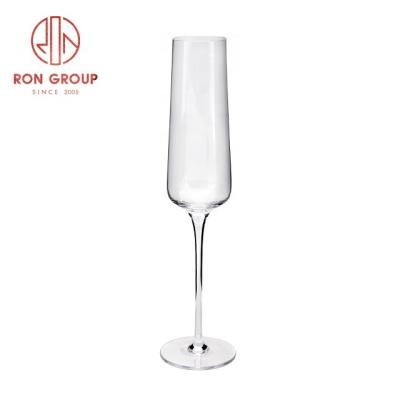 China STOCKED Supplier 8oz Professional Wedding Wine Goblets Elegant Design Champagne Glasses for sale